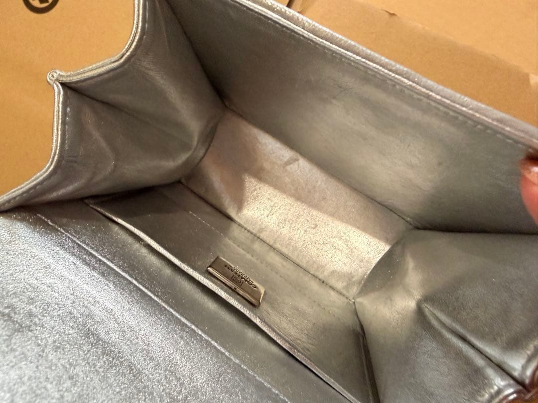 希少 極美品 コンテス プリンセスバッグ 2wayバッグ シルバー