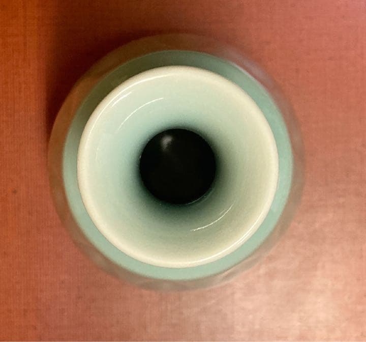 【未使用】 小笠原長春 鍋島青磁 花入 【真作保証】