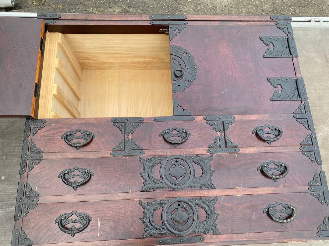 Blauwe Roos 【希少】伝統工芸品仙台箪笥桜木作