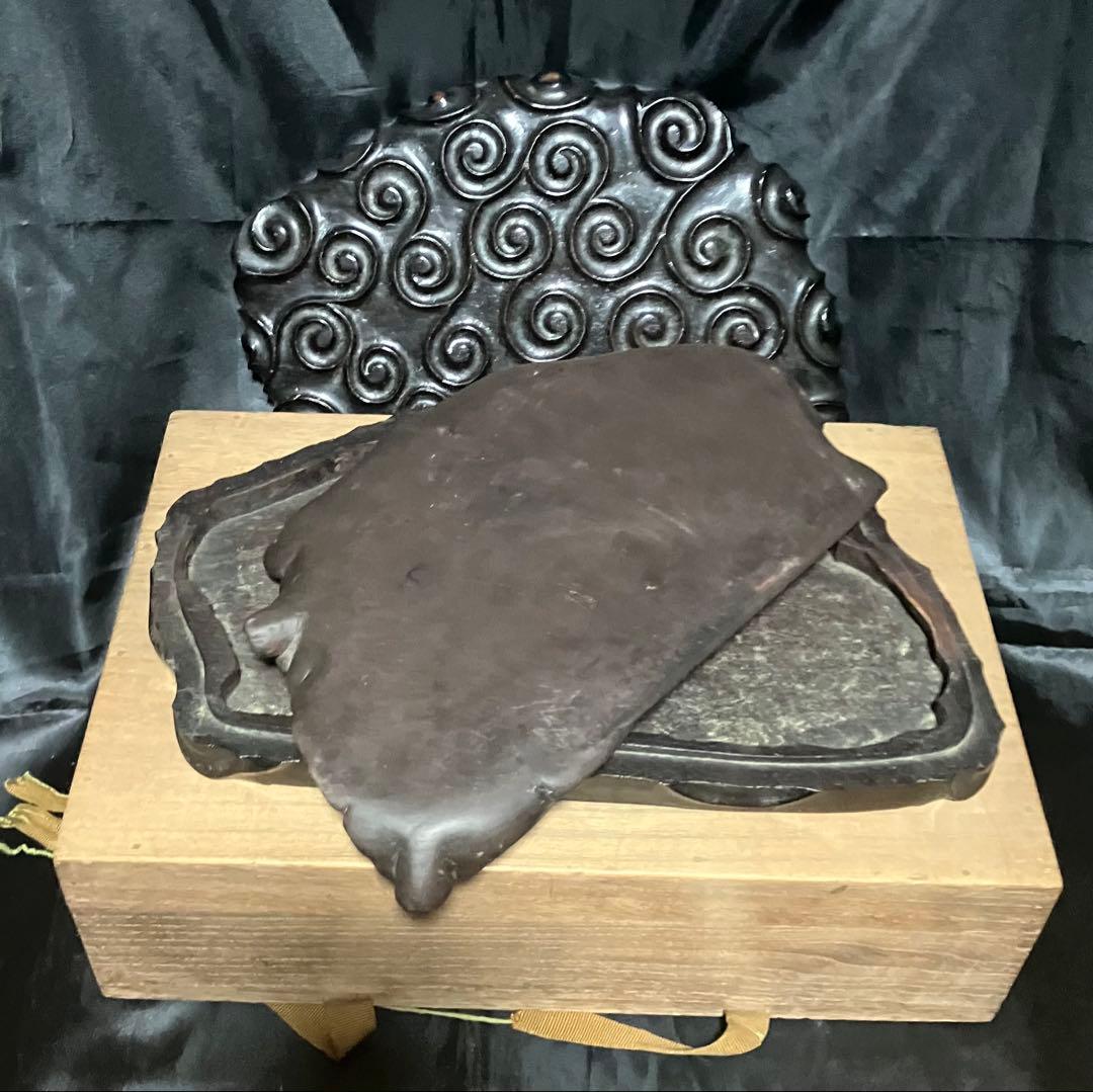 中国　希少　端渓硯　鳳凰