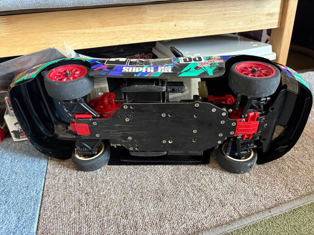 タミヤ　TA02？　スープラ　当時物　アドスペックプラス　まろ