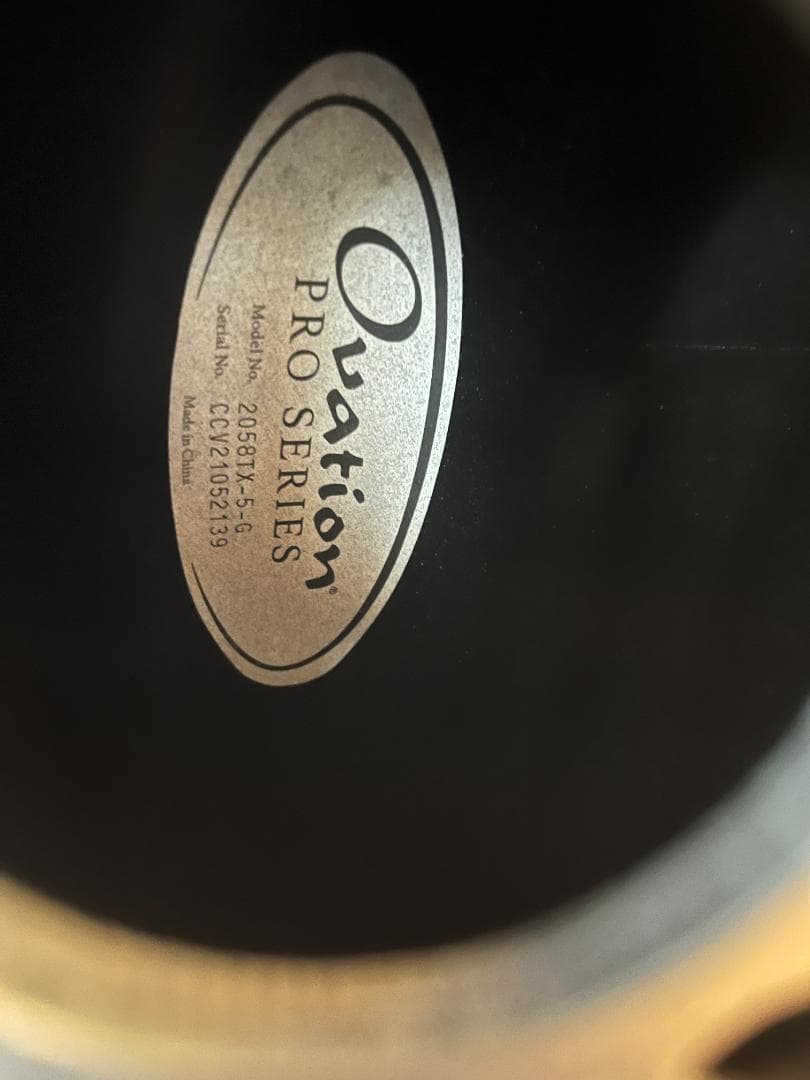 エレアコ １２弦 OVATION オベーション 2058TX-5 ハードケース付