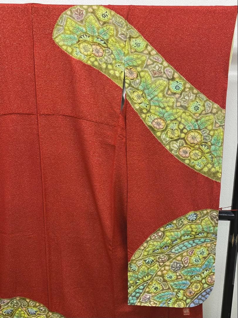 作家振袖 樋熊哲也 辻ヶ花 豪華 銀通し 絞り 身丈162cm