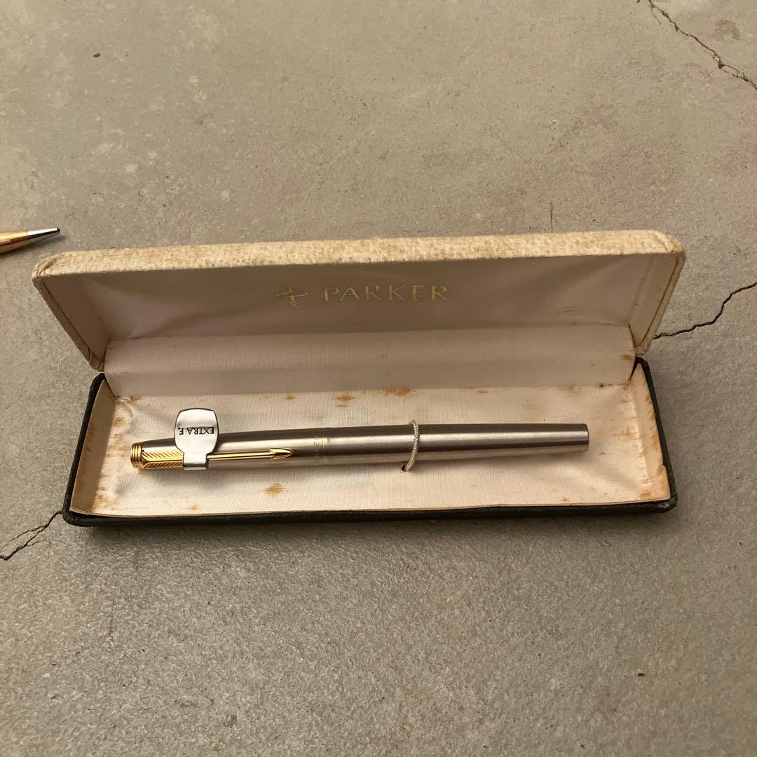 Parker 万年筆　75 extra f 未使用品　年代物