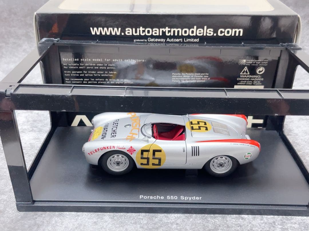 autoart 1/18 ポルシェ 550スパイダー 1954 クラス優勝
