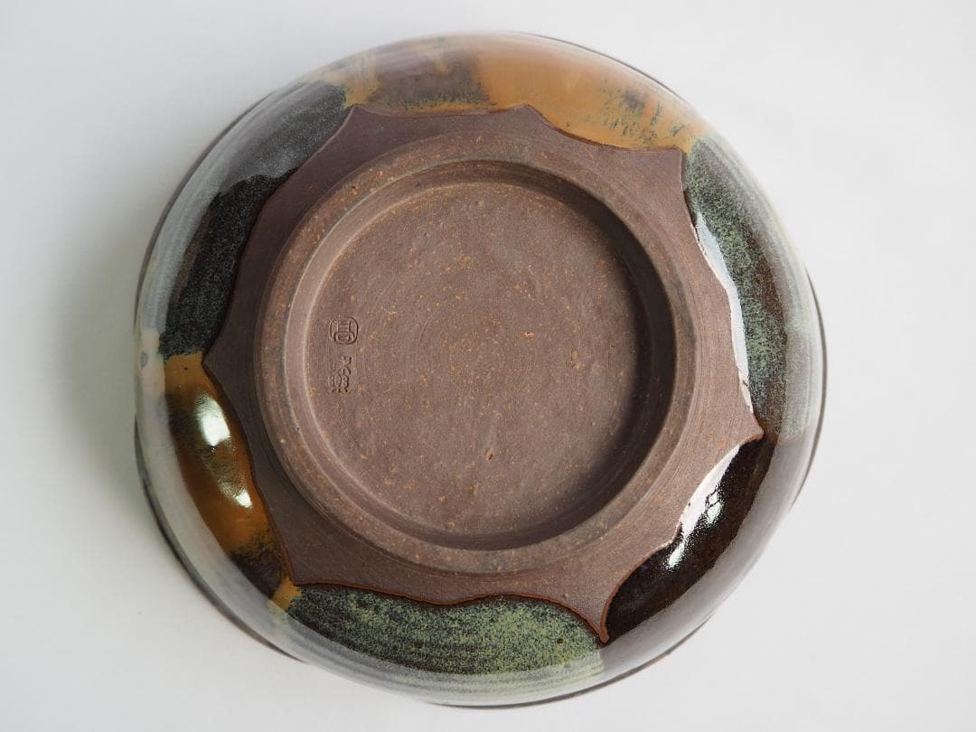 裏千家14世淡々斎宗室御書付『高取焼梅形菓子器』13代亀井味楽造（共箱）