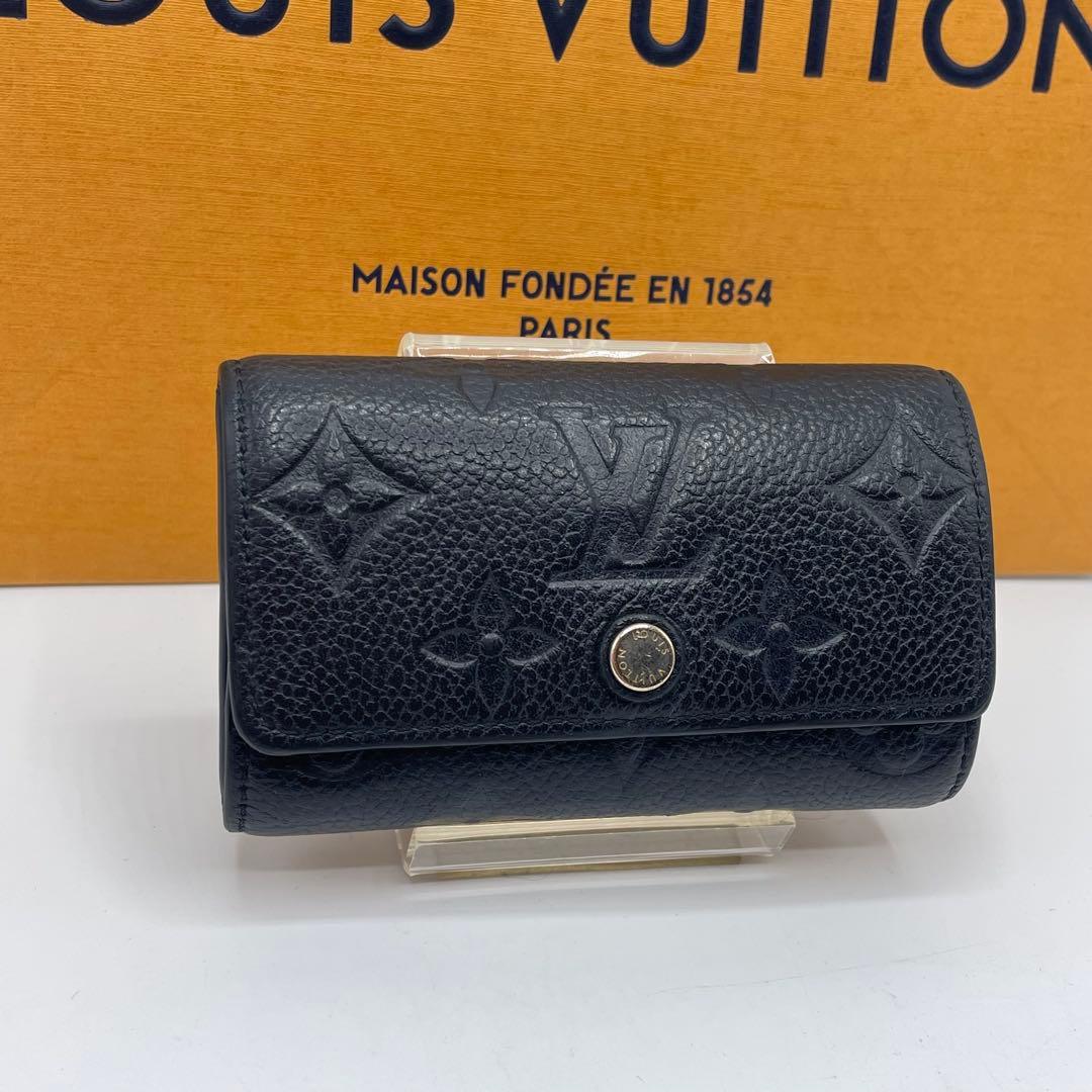 【美品】ルイヴィトン　ミュルティクレ6 アンプラント　ブラック　キーケース