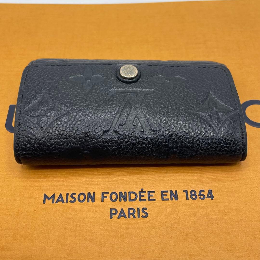 【美品】ルイヴィトン　ミュルティクレ6 アンプラント　ブラック　キーケース