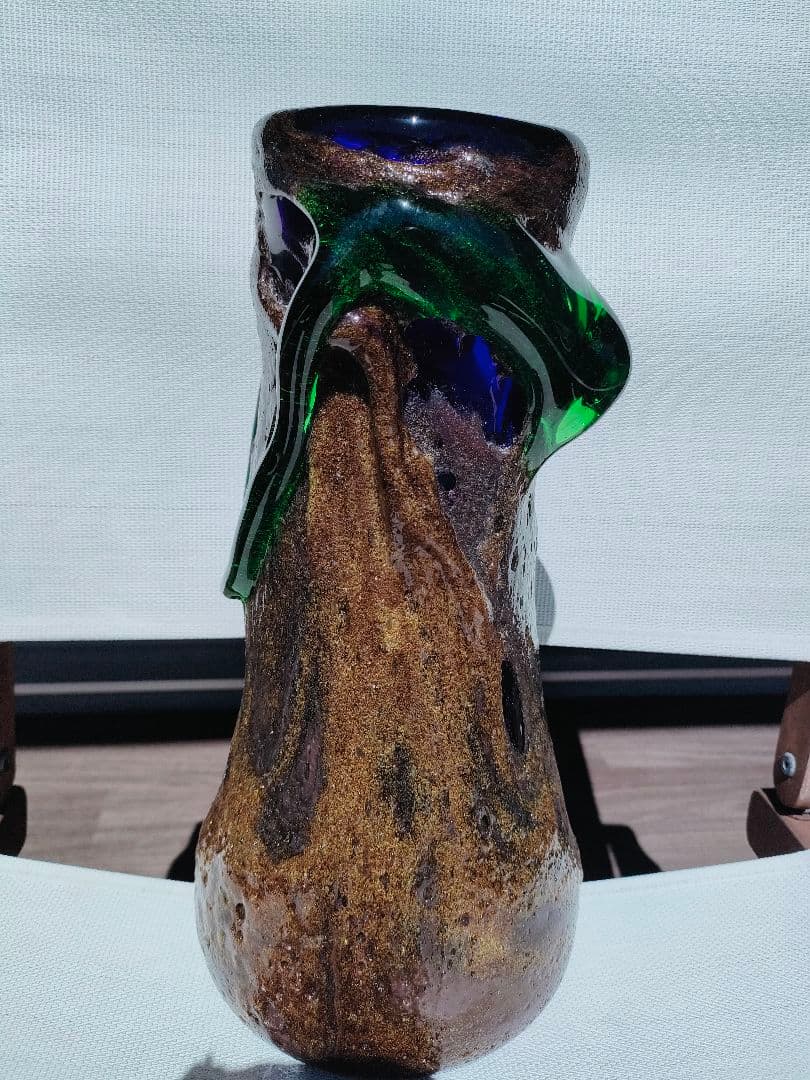 超激レア品！名工稲嶺盛吉 茶泡大花瓶　コレクション品！