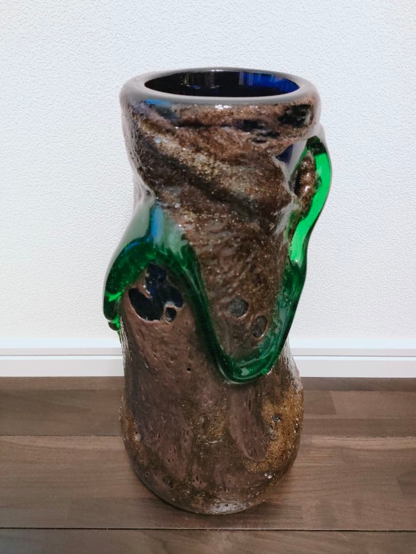 超激レア品！名工稲嶺盛吉 茶泡大花瓶　コレクション品！