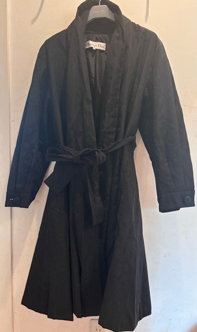d*2様 Christian Dior ブラック ロングコート ベルト付き