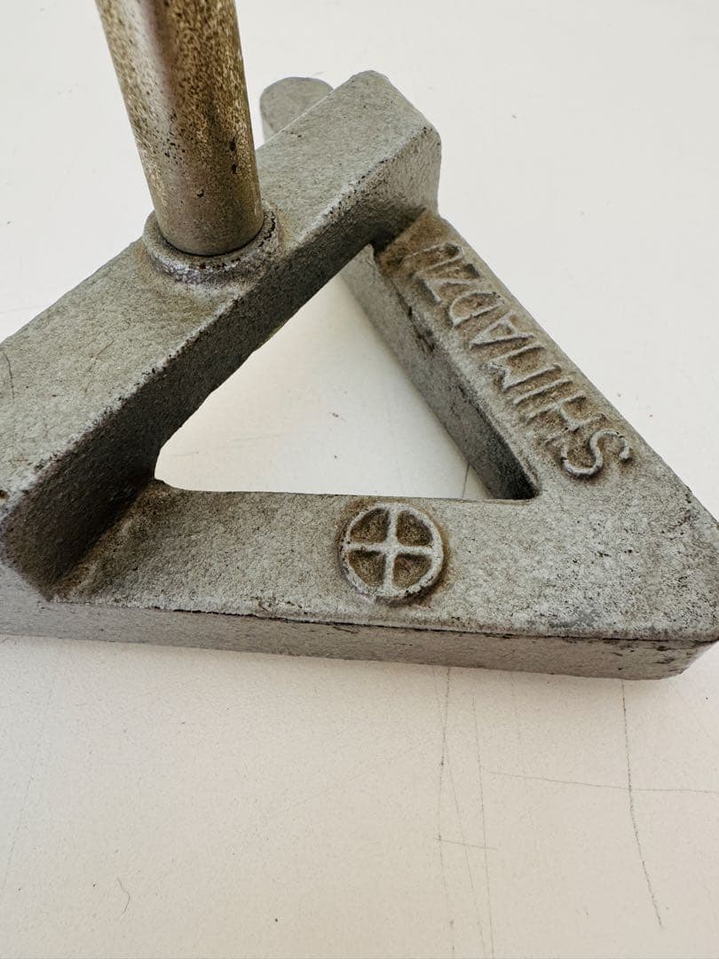 台座付凸面鏡 ヴィンテージ 理科室 実験器具 SHIMADZU