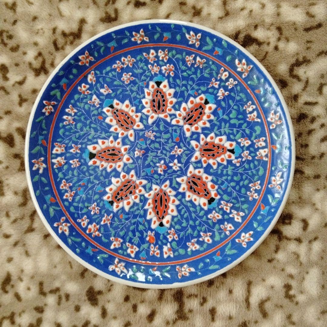 【旧蔵西洋骨董陶磁器名作·美しい飾り大皿】在銘あり貴重アンティーク、コレクション