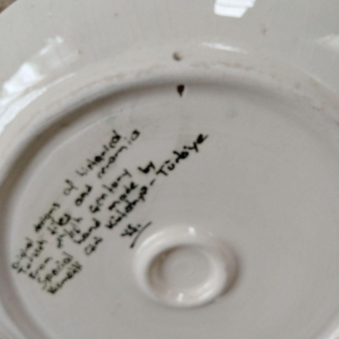 【旧蔵西洋骨董陶磁器名作·美しい飾り大皿】在銘あり貴重アンティーク、コレクション