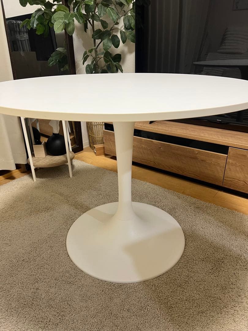 【美品】IKEA ドクスタ 丸テーブル
