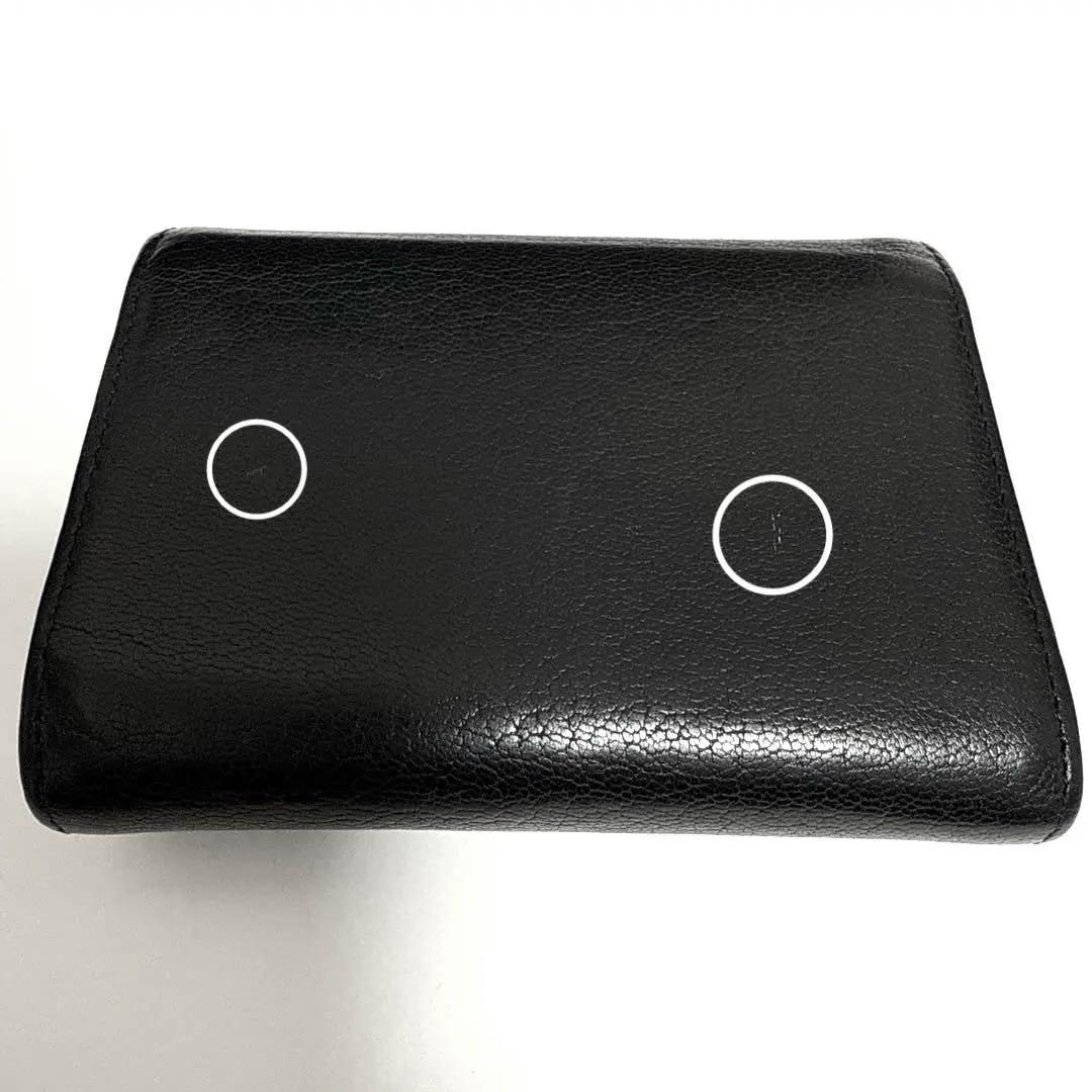 正規品 シャネル 二つ折り財布 黒 スモールウォレット