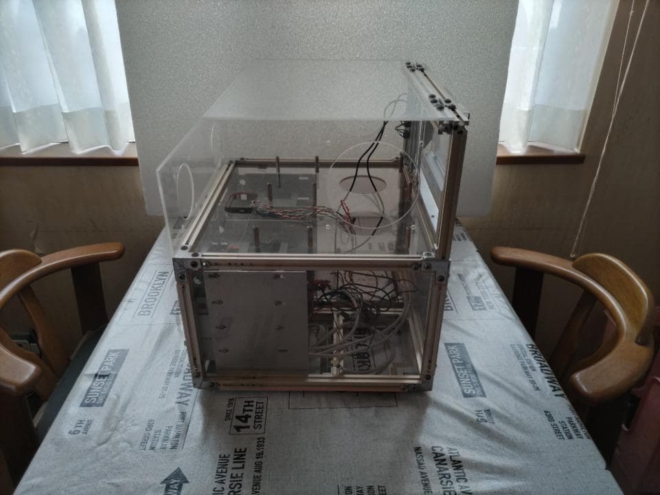 自作ケース　フルオリジナル　ATX　LUBICフレーム　ケースのみ