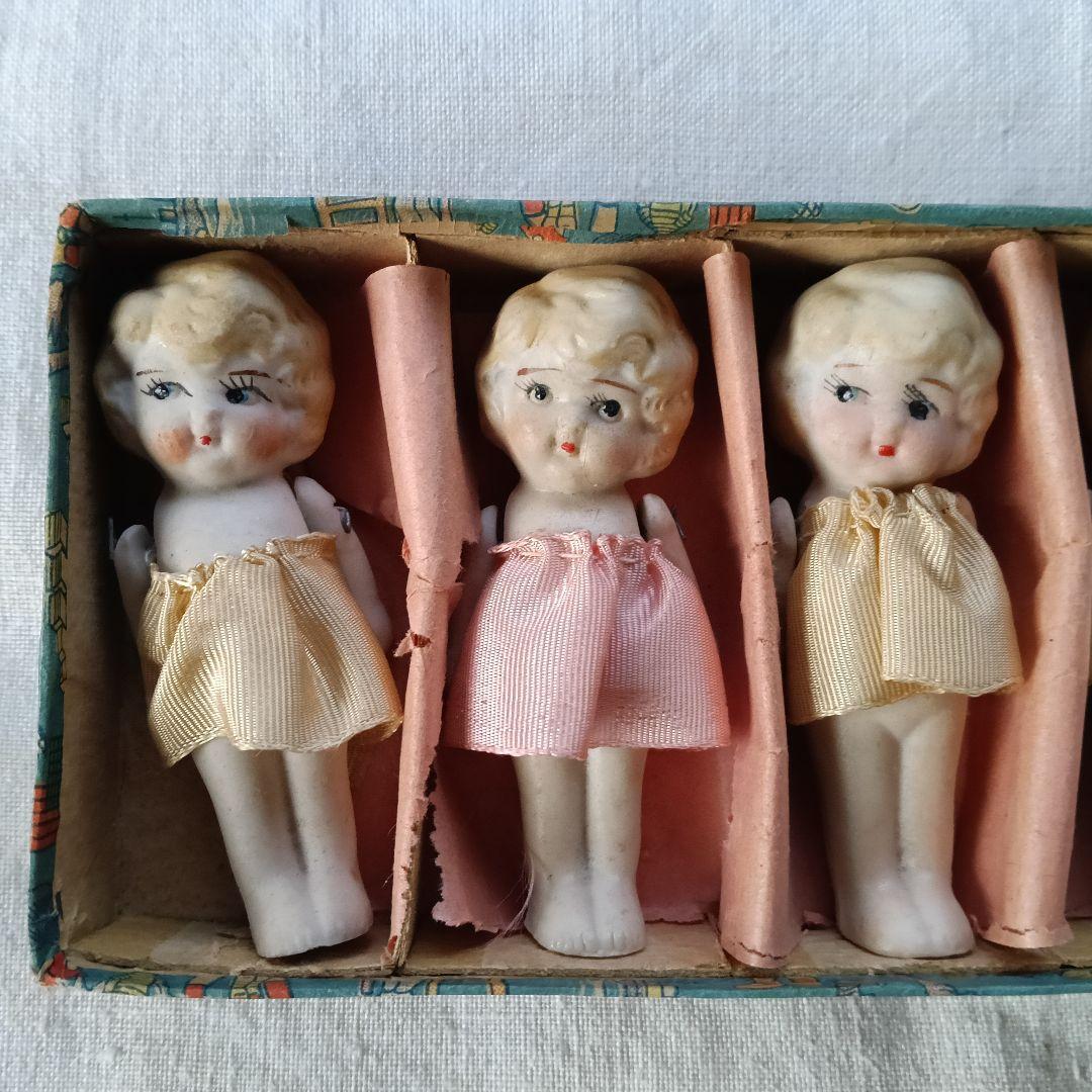 アンティーク陶器製人形セット 6体　メイドインジャパン