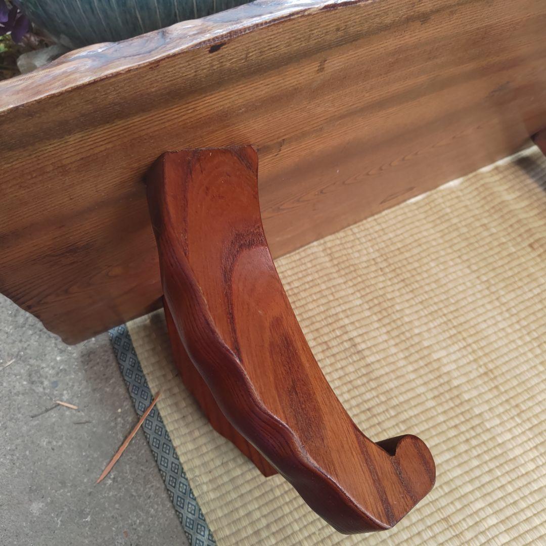 昭和レトロ　無垢材　小型座卓　ちゃぶ台　古民家　当時物