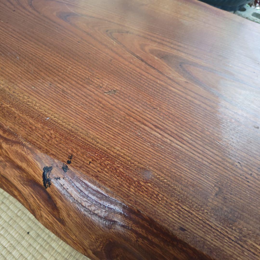 昭和レトロ　無垢材　小型座卓　ちゃぶ台　古民家　当時物