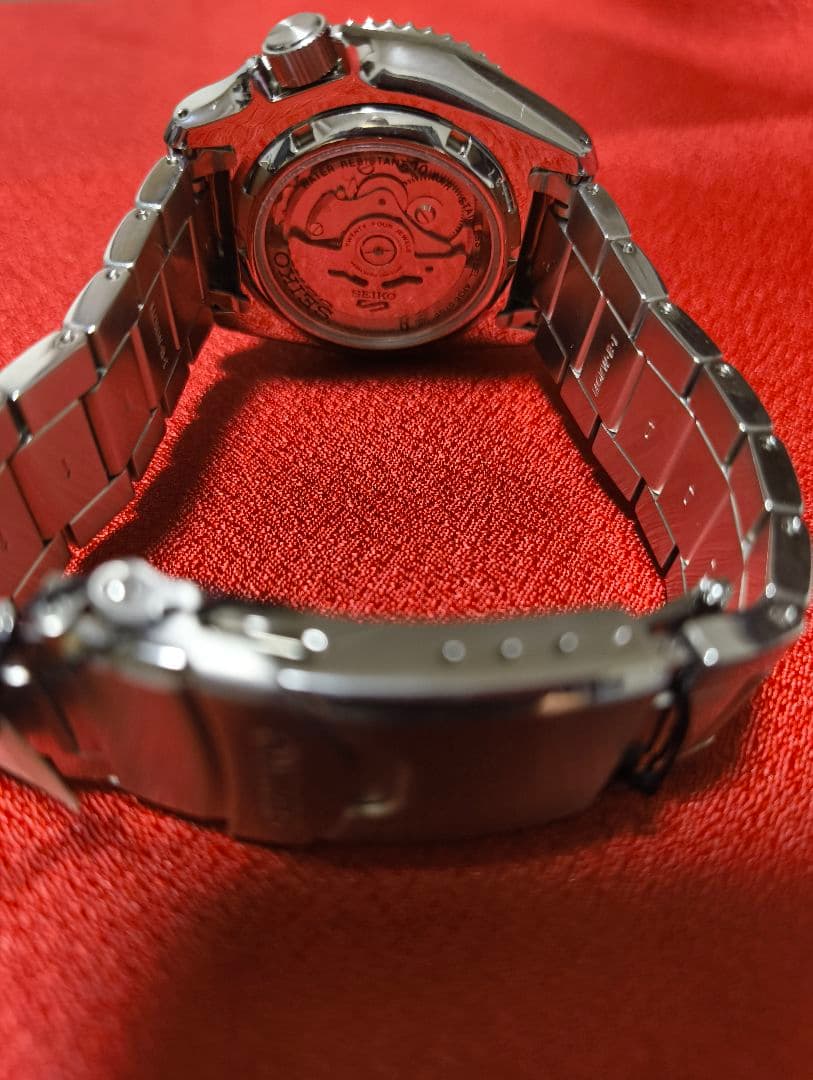 SEIKO/セイコー ５スポーツ 自動巻き デイデイト 裏スケ ウォッチ/腕時計