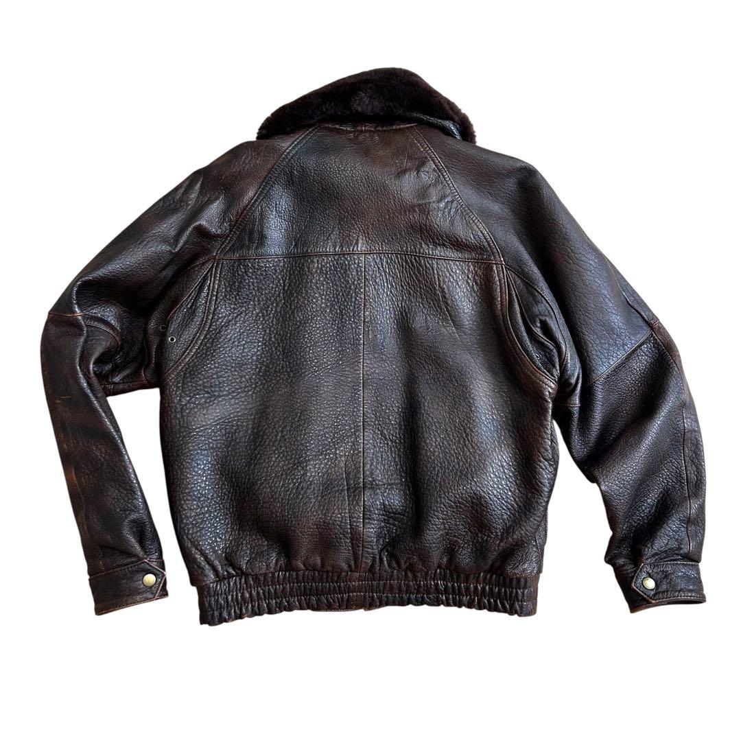 ★美品★ HOUSTON MB-2 レザー ボア着脱ライナー付 ラムレザー