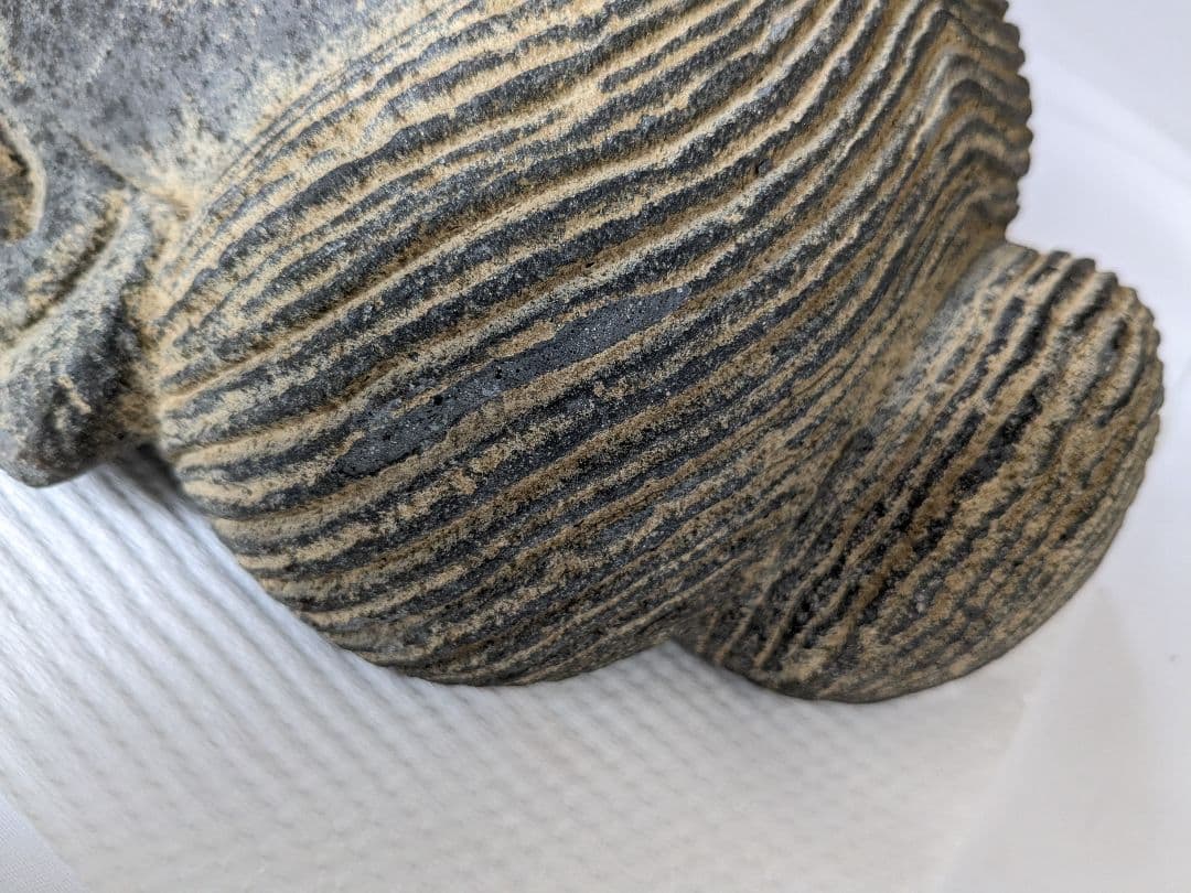 石製仏像頭部 彫刻オブジェ 中国古美術