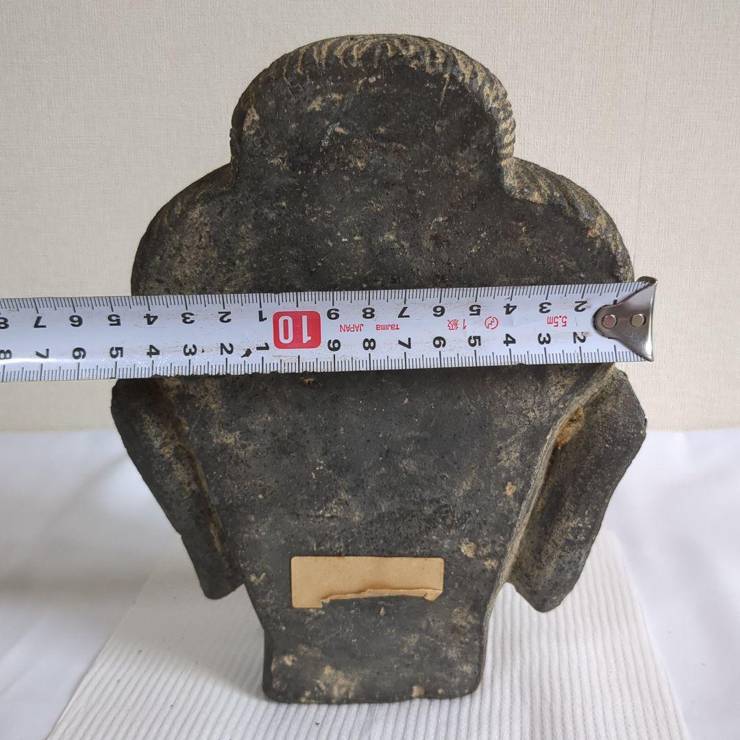 石製仏像頭部 彫刻オブジェ 中国古美術