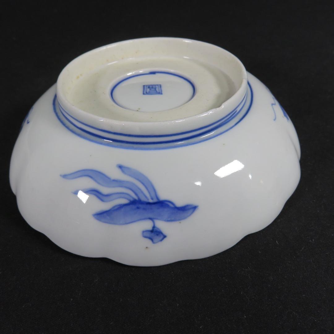 小皿 4枚 色絵 金彩 古伊万里 鳥 銘 江戸時代