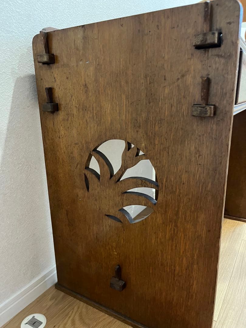 子供用のヴィンテージ机　透かし彫り 昭和レトロ 大正ロマン