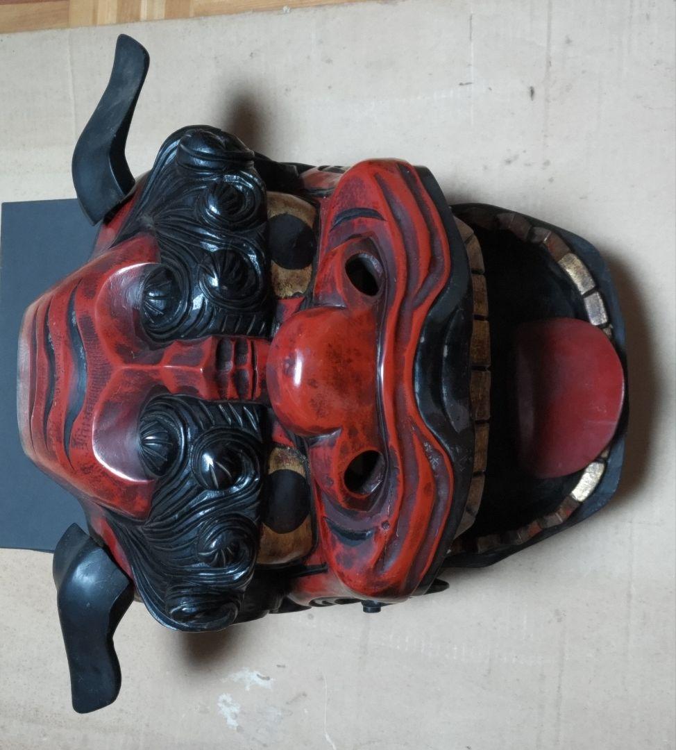 ◇獅子頭◇伝統工芸品【出品11/1まで】獅子舞メス