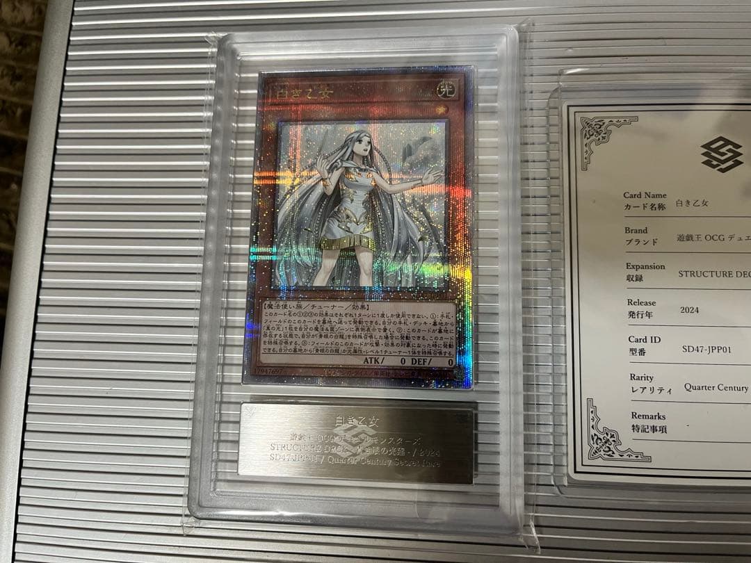白き乙女　25th ars10+ 鑑定書付き