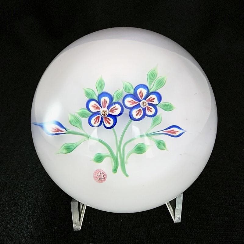 1971 バカラ クリスタル ペーパーウェイト フローラルブーケ