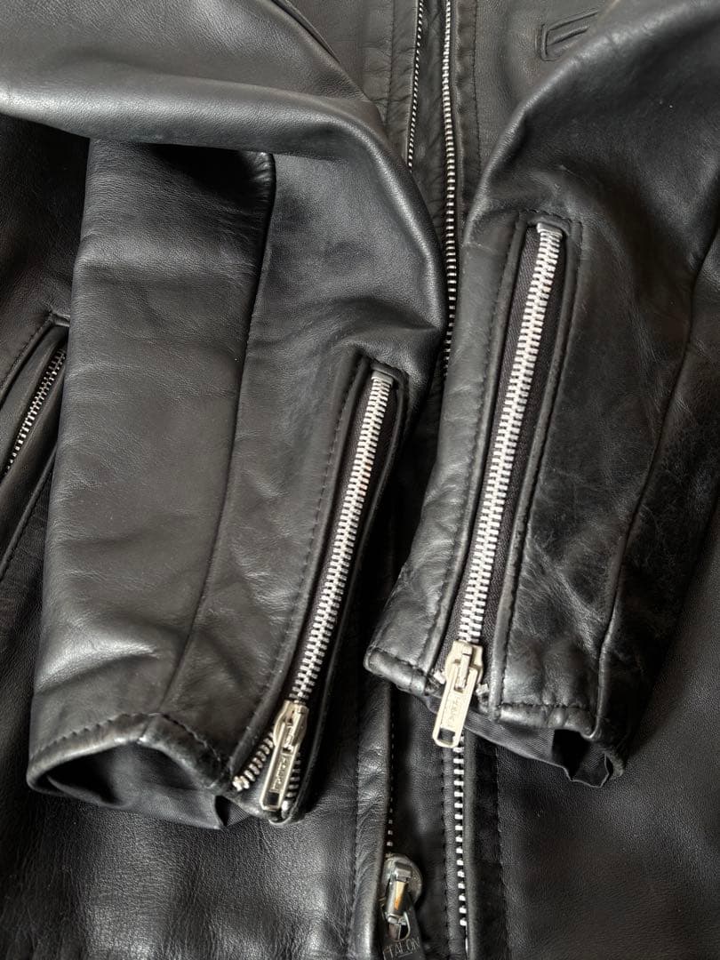 SCHOTT★シングルライダースジャケット 641U ボアライナー付 36タロン