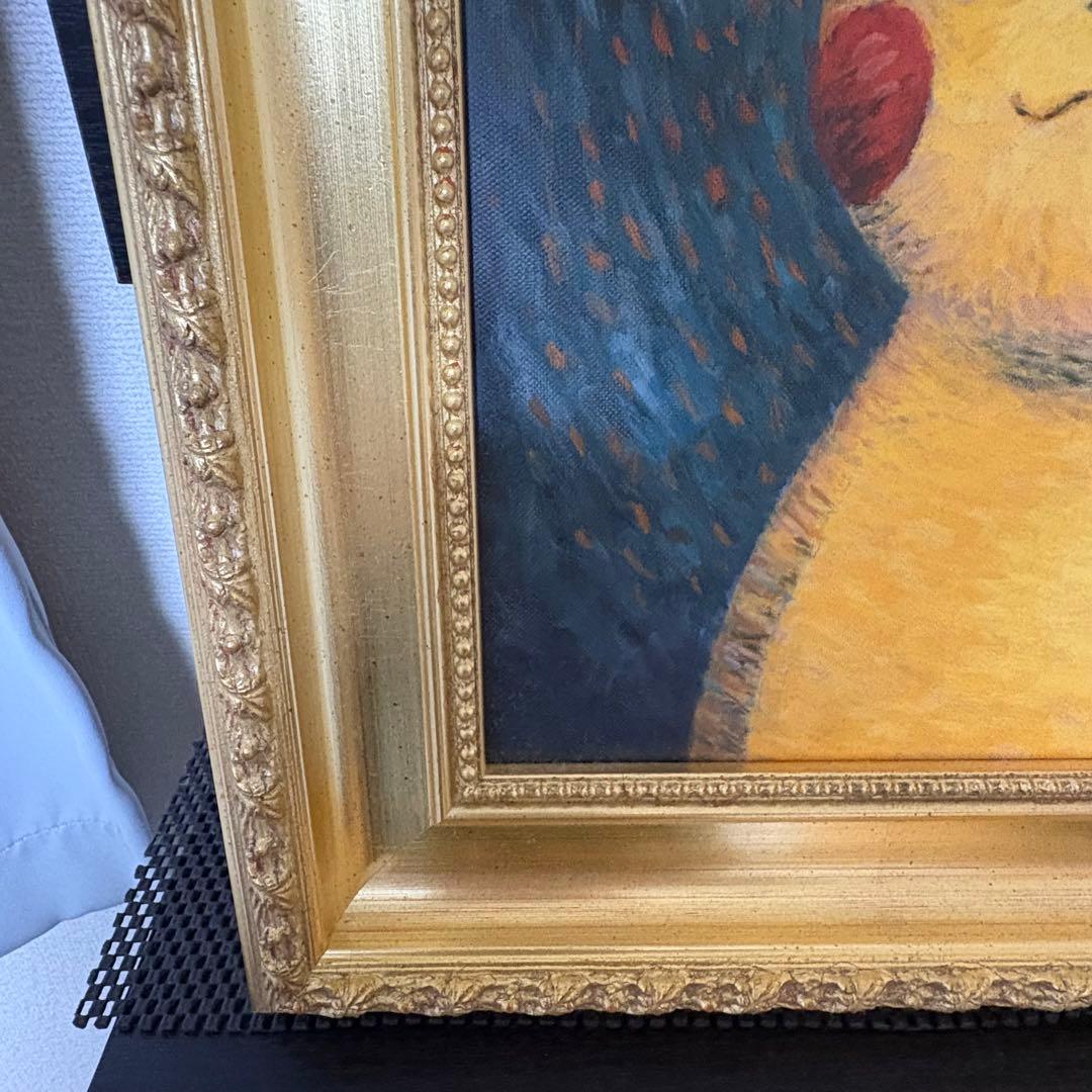 [正規品]ゴッホピカチュウ キャンバス Sサイズ 金の額縁