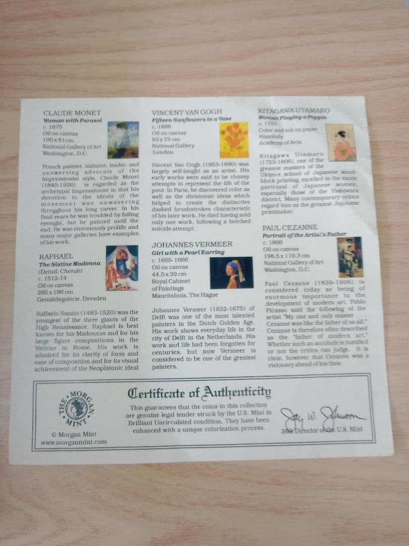 12枚の絵画デザインセット