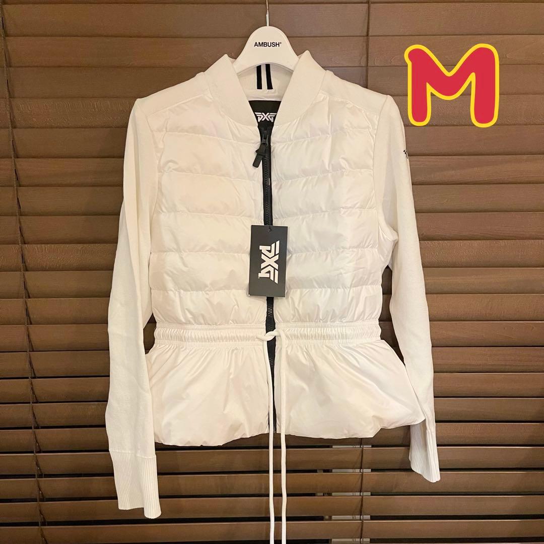 PXG 新作ゴルフ ウェア レディース ジャケット ダウン ニット トップス白M