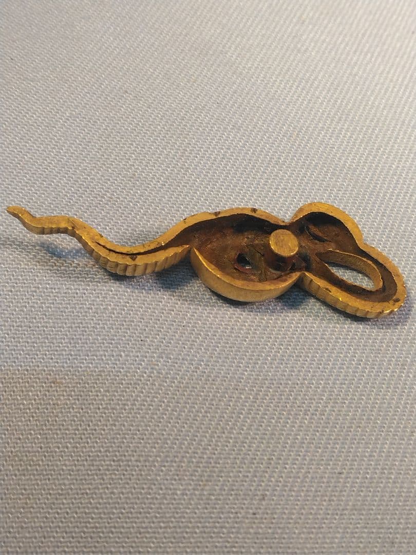 目貫　青大将　蛇　武具　刀剣　　縁頭　鐔　アンティーク