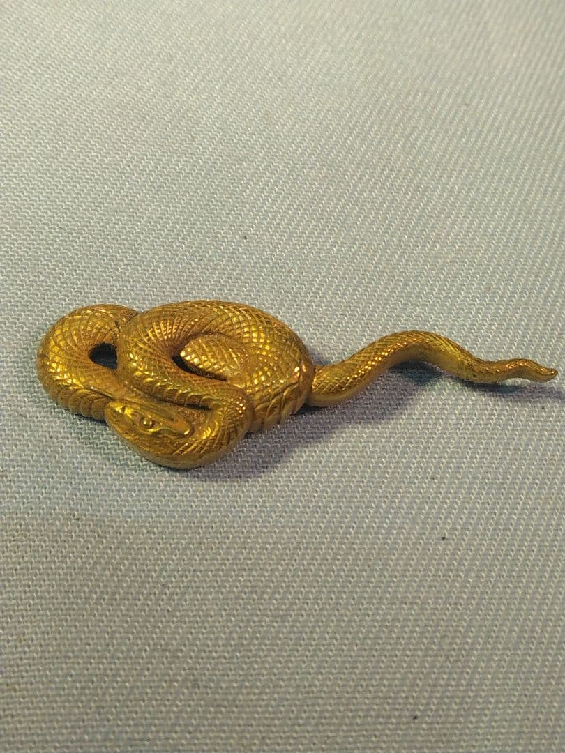 目貫　青大将　蛇　武具　刀剣　　縁頭　鐔　アンティーク