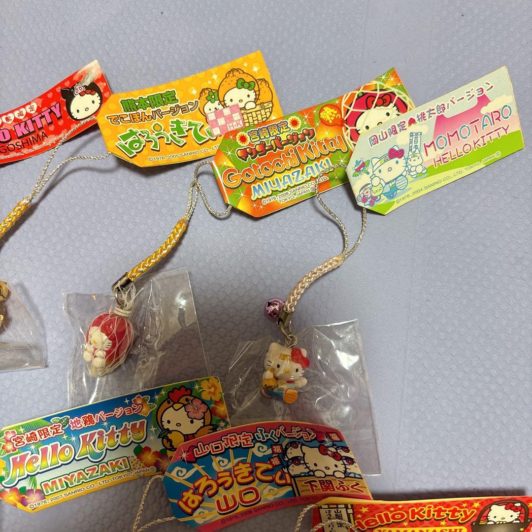 【九州地方多め】ご当地キティ ストラップ 10個セット