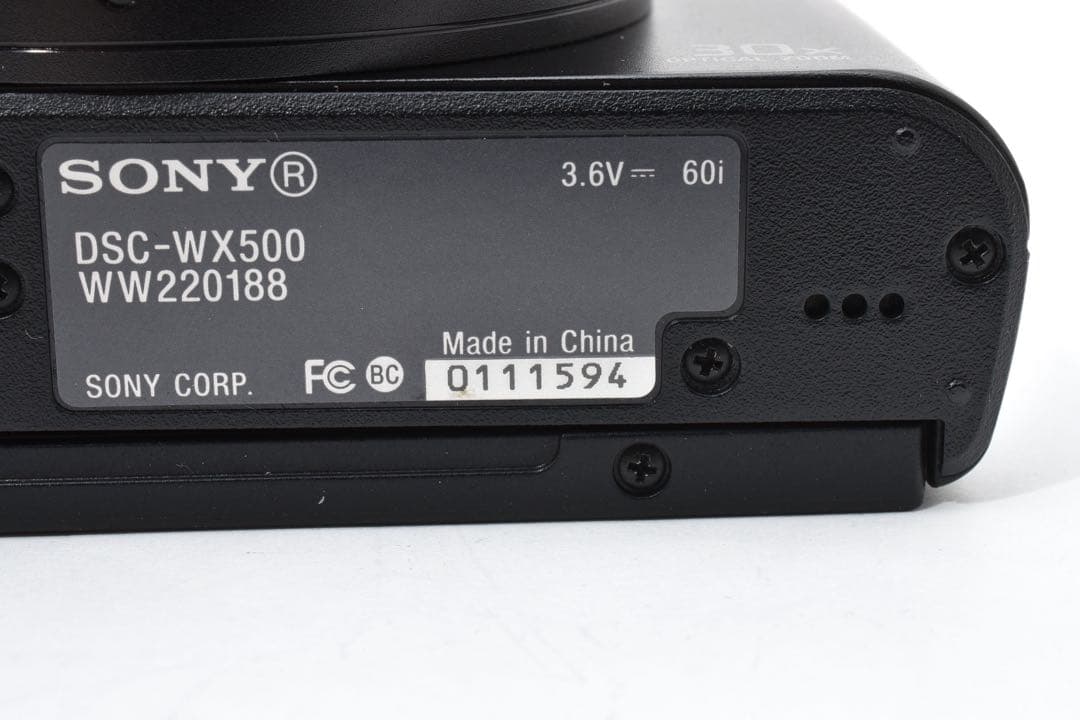 【極美品】 ソニー SONY DSC-WX500 コンパクトデジタルカメラ 黒