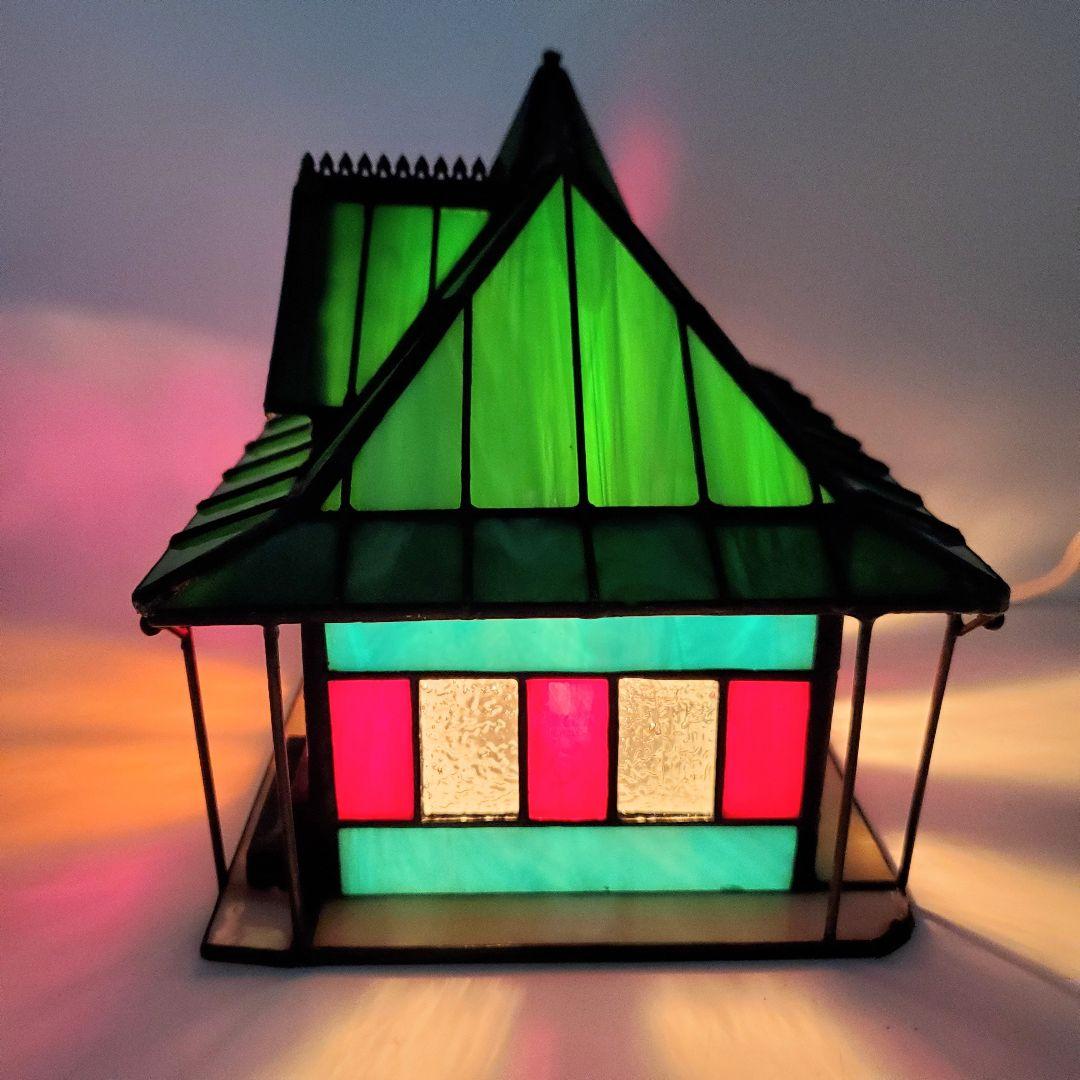 コカ・コーラ ステンドグラス ジオラマライト【トレインステーション】