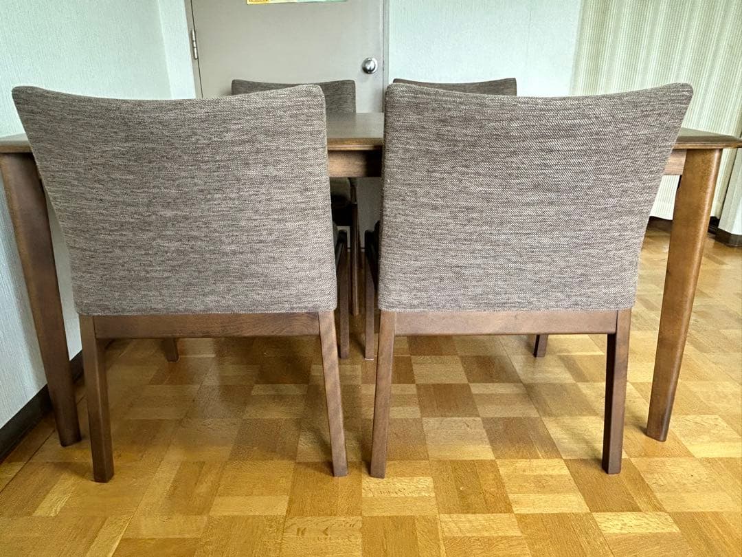 【1/12まで！横浜市引き取り希望】ダイニングテーブルセット　椅子4脚