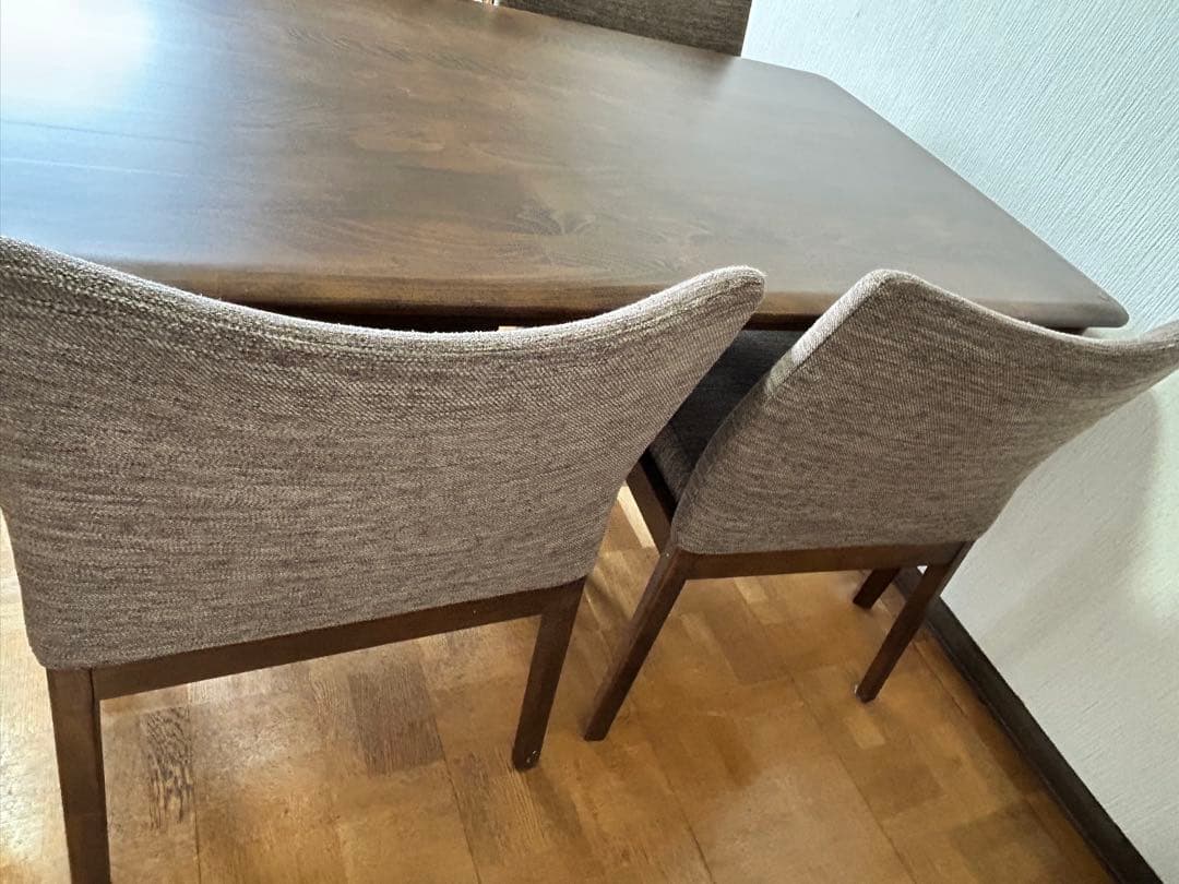 【1/12まで！横浜市引き取り希望】ダイニングテーブルセット　椅子4脚