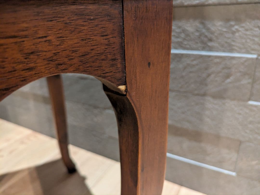 英国 猫脚 アンティーク調 キャビネット 飾り棚 引き出し付き コンソールラック