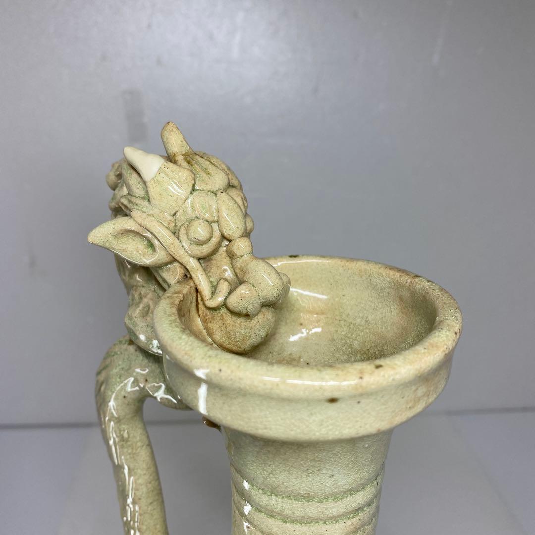 中国宋時代　鶏形青磁水注　高さ32㎝　トヒチ　東な7-0329☆2F
