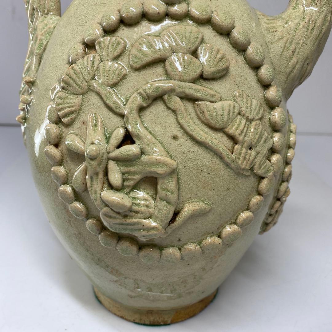 中国宋時代　鶏形青磁水注　高さ32㎝　トヒチ　東な7-0329☆2F