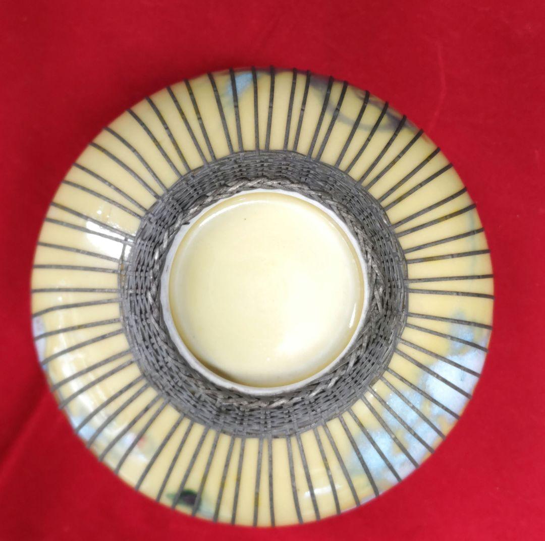 レトロ　手付き菓子鉢　D569