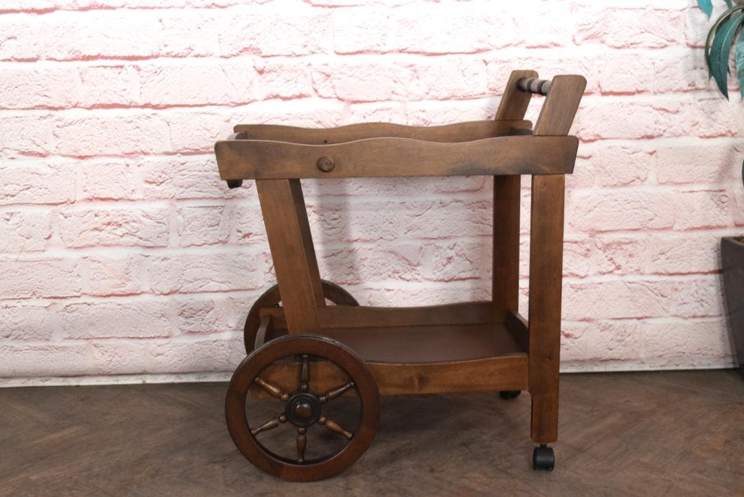 karimoku/カリモク キッチンワゴン アンティーク調 店舗 オブジェ