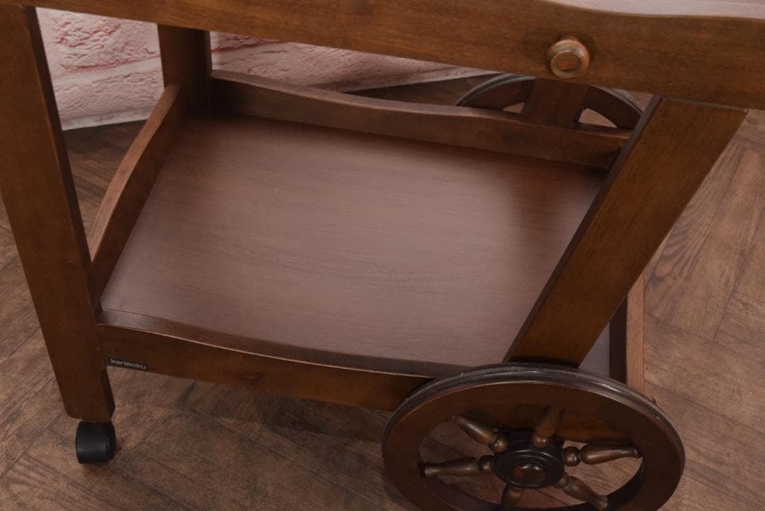 karimoku/カリモク キッチンワゴン アンティーク調 店舗 オブジェ